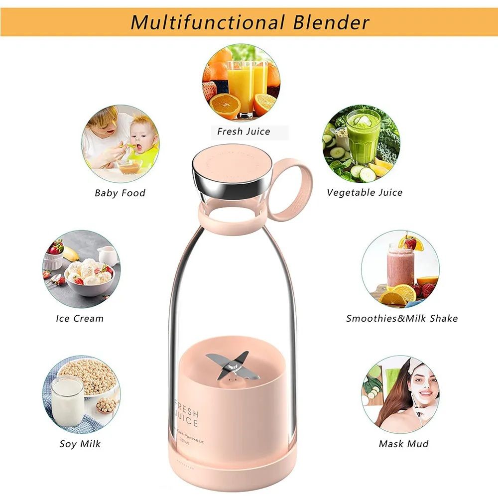 Portable and Electric Blender Bottle Juicer